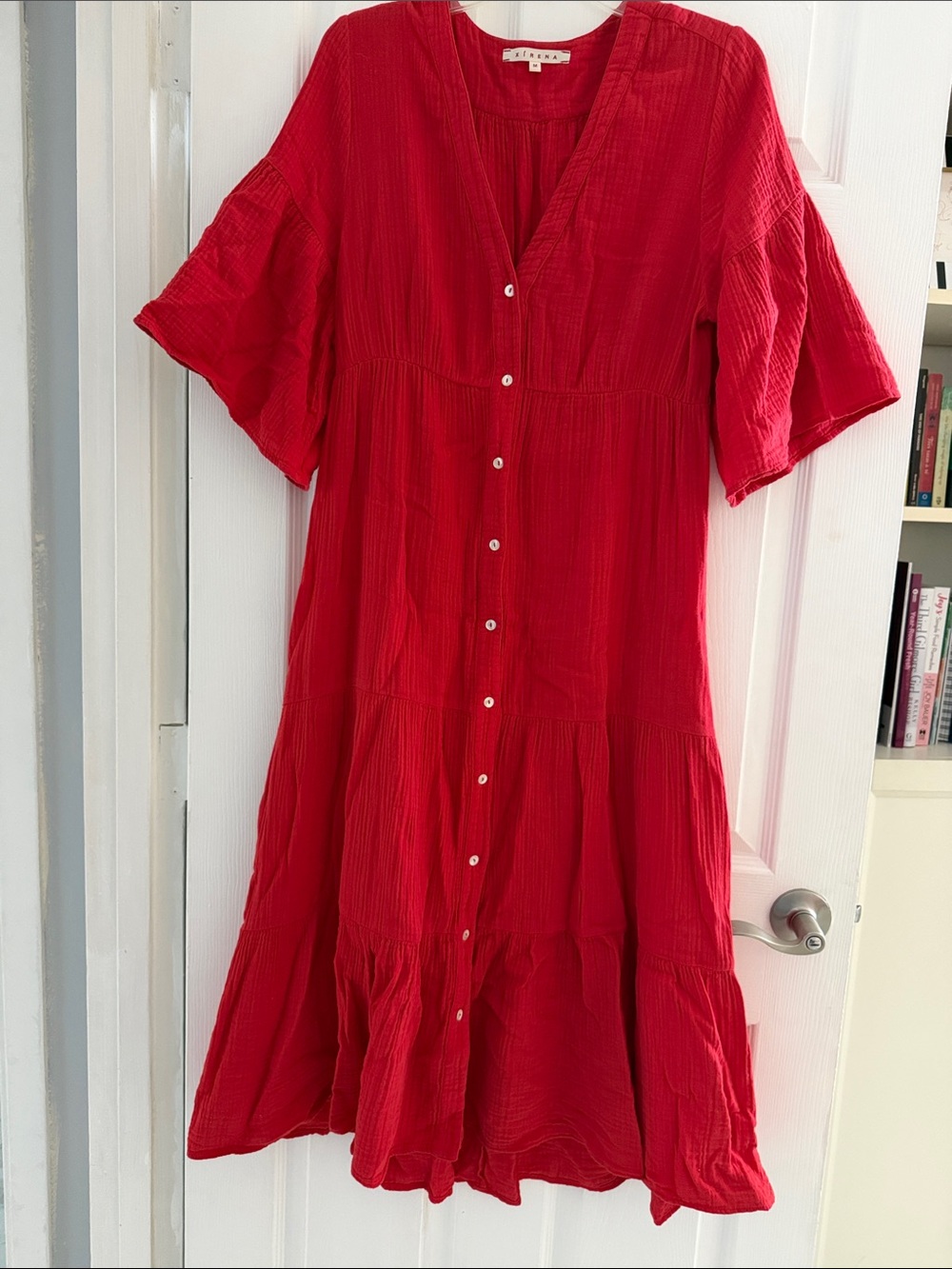 Xirena Kendall Dress in Sun Red ,
Size:M
Excellent condition